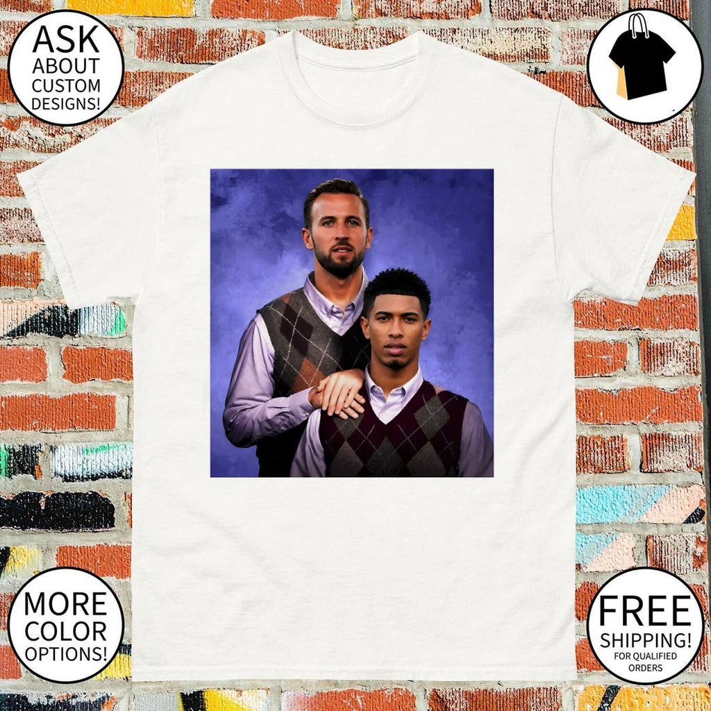 Harry Kane and Jude Bellingham England Soccer Step Brothers Three Lions Matchday vintage shirt