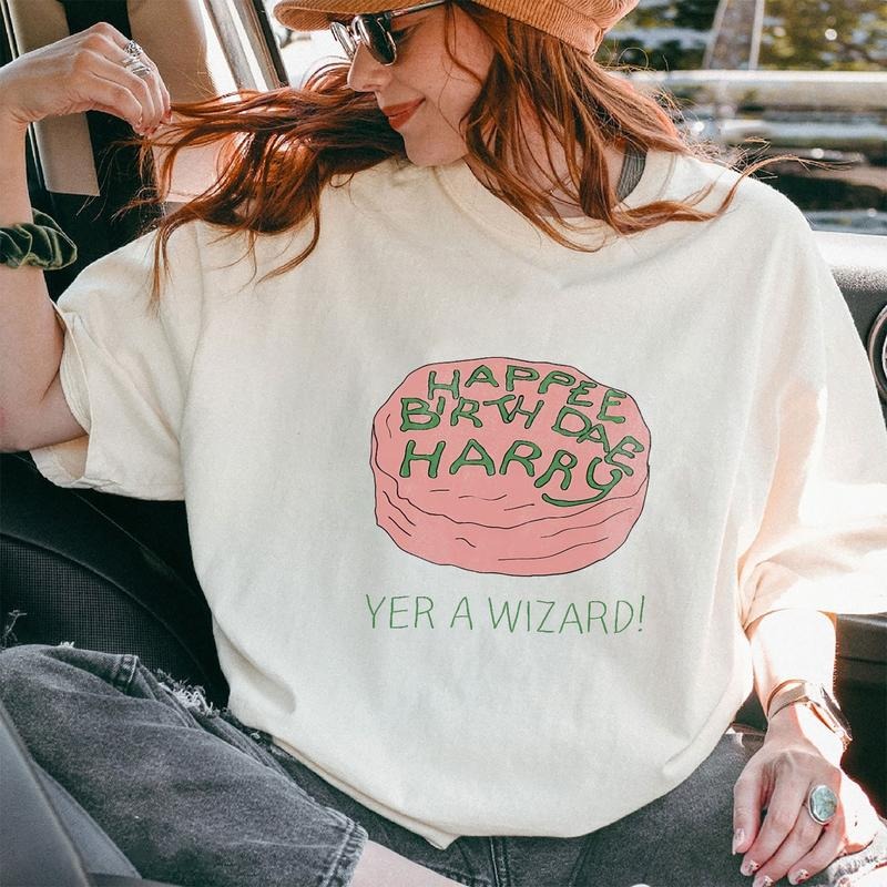 Harry's Birthday Cake T-Shirt, Magical School Shirt, T-Shirt, Sweatshirt, Hoodie Crewneck Cotton | HypeDripTees.com