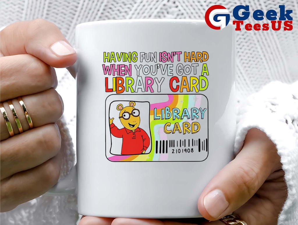 Having fun isn’t hard when you’ve got a library card shirt