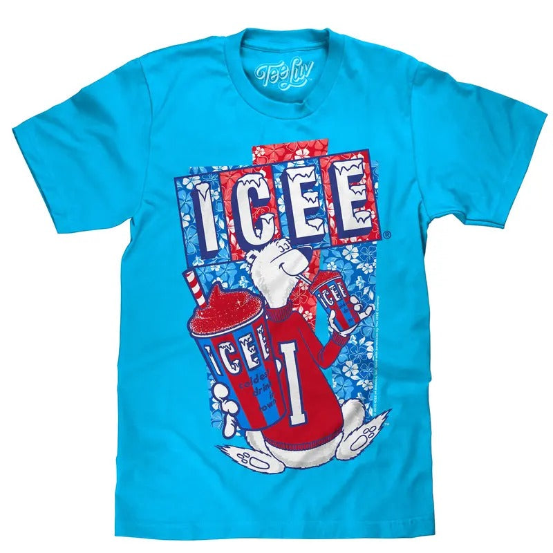 Hawaiian ICEE Polar Bear T-Shirt - Blue Hoodie, Sweatshirt | HypeDripTees.com
