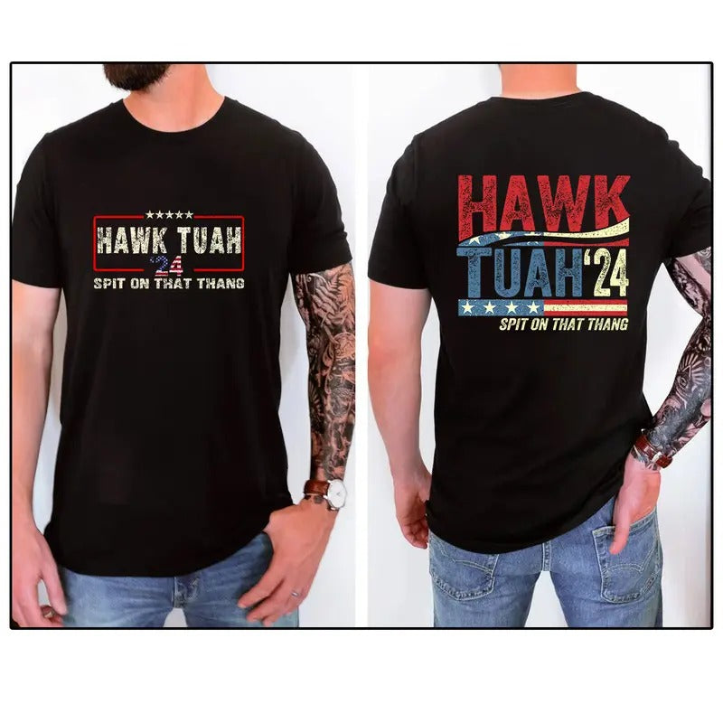 Hawk Tuah 24 Spit on That Thang T-Shirt, Hawk Tuah Girl Shirt, Trending Viral Hawk 2024 Hoodie, Sweatshirt | HypeDripTees.com