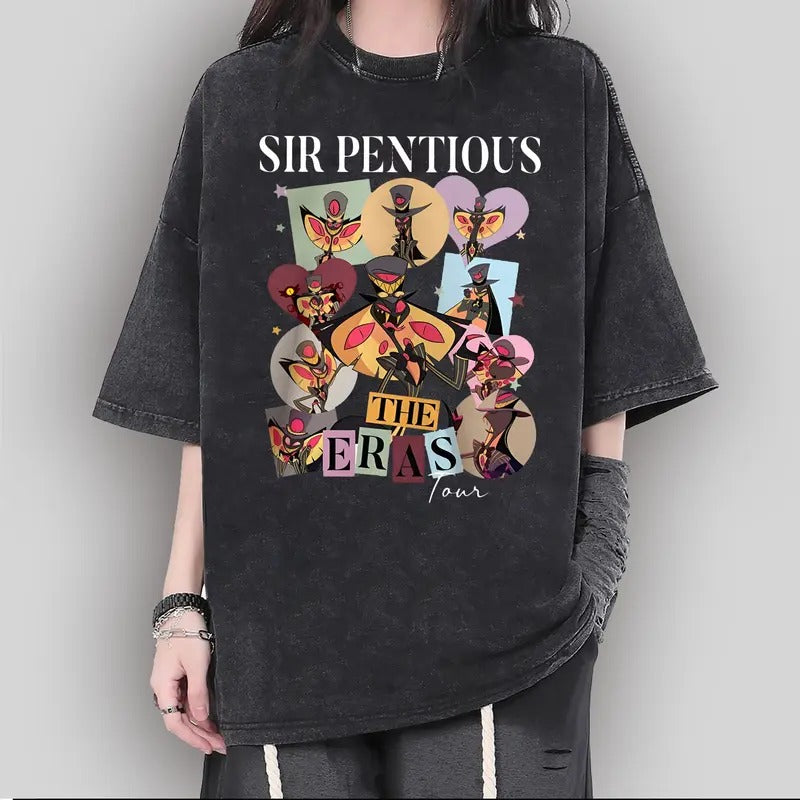 Hazbin Hotel Sir Pentious Eras Tour T-Shirt, Hazbin Hotel Characters T-Shirt, Hazbin Hotel Cartoon , Gift For Him, Gift...