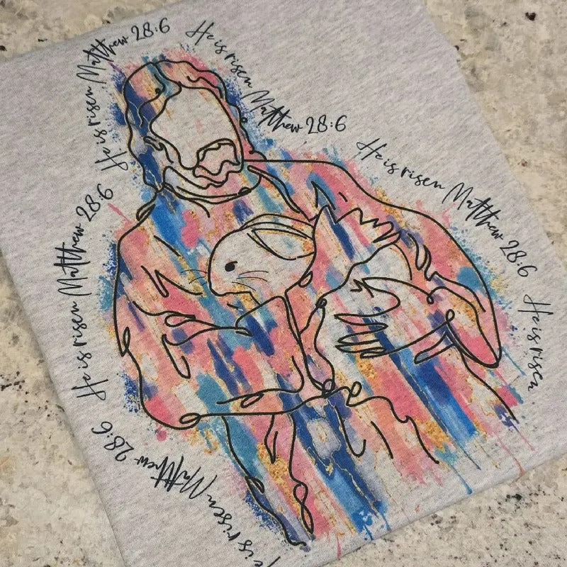 He is risen Easter Graphic Tee or Sweatshirtstyle{n002}2 Hoodie, Sweatshirt | HypeDripTees.com