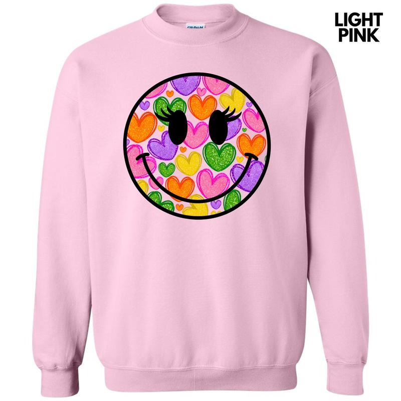 Heart Filled Happy Face Sweatshirt 'NLB' T-Shirts, Hoodie | HypeDripTees.com