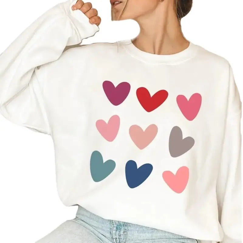 Hearts Valentine Sweatshirt T-Shirts, Hoodie | HypeDripTees.com