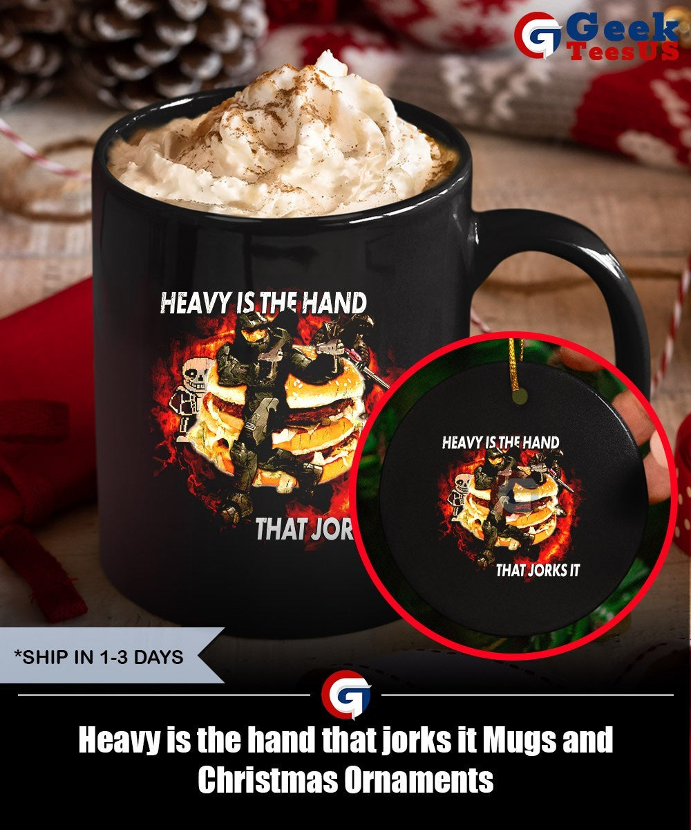 Heavy is the hand that jorks it shirt