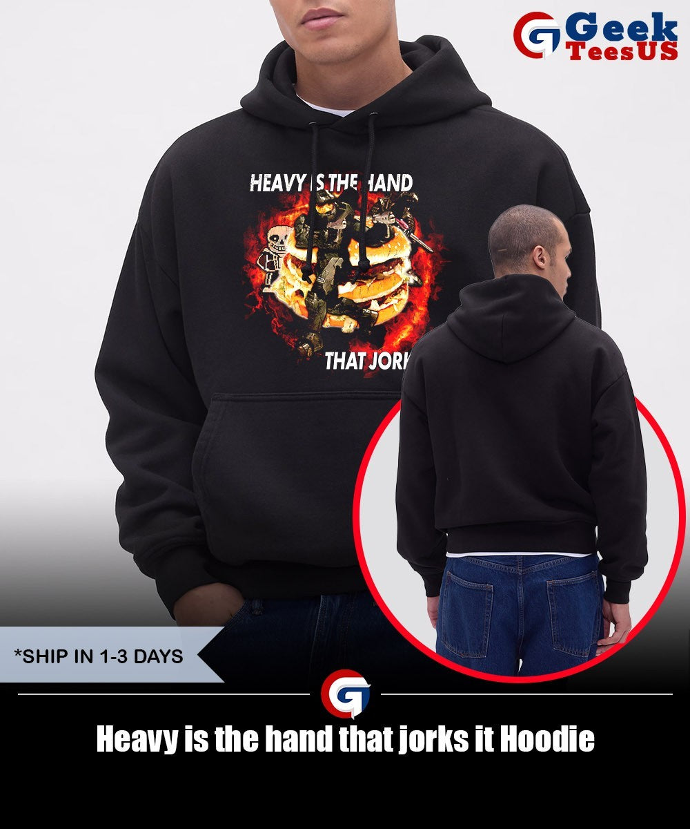 Heavy is the hand that jorks it shirt
