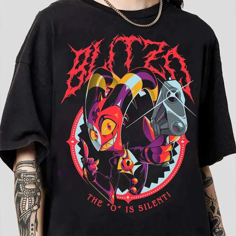 Helluva Boss Blitzo Loona Moxxie T-Shirt, Helluva Boss Villains Characters, Hazbin Hotel, Gift for fan Hoodie, Sweatshirt