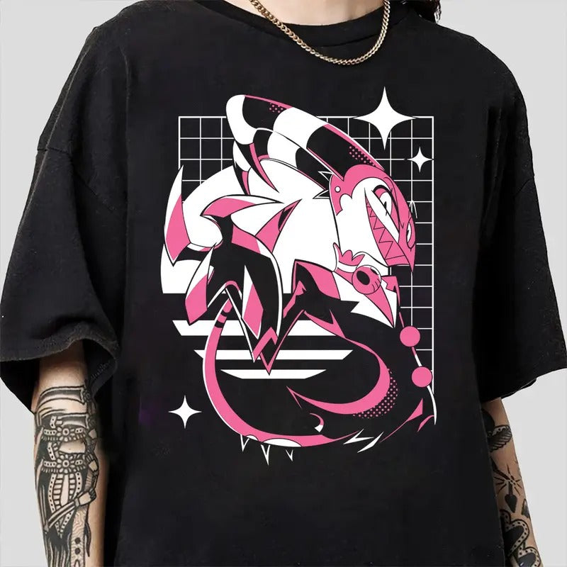 Helluva Boss Blitzo Loona Moxxie and Millie T-Shirt, Helluva Boss Villains Characters, Hazbin Hotel, Gift for fan Hoodie,...