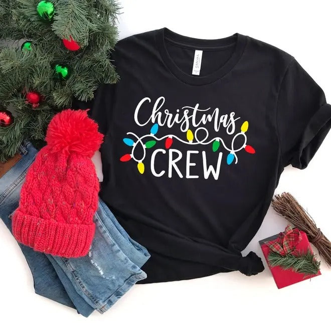 Christmas Crew 100% Cotton T-shirt - Unisex Style - Gift for Him/Her t shirt Hoodie, Sweatshirt | HypeDripTees.com