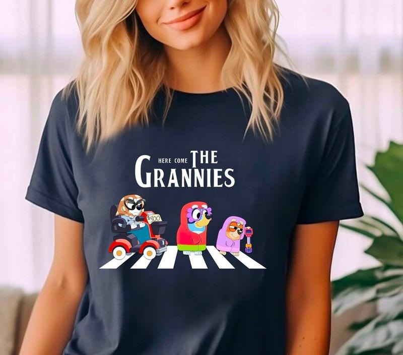 Here Come The Grannies Shirt, Bluey T-Shirt, Bluey Bingo Shirt, Bluey Family Sweatshirt, Bluey Tee, Bluey Cartoon Tee....