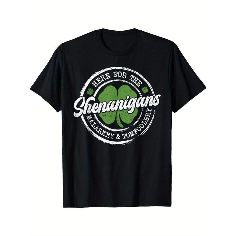 Here For The Shenanigans St Patricks Day Men Women T-Shirt Made in USA Hoodie, Sweatshirt | HypeDripTees.com
