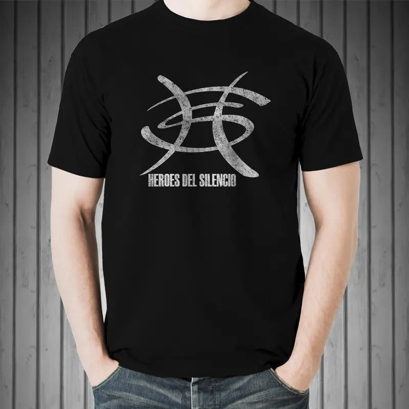 Heroes Del Silencio Bunbury Distressed Logo C T-Shirt Casual Classic Hoodie, Sweatshirt | HypeDripTees.com