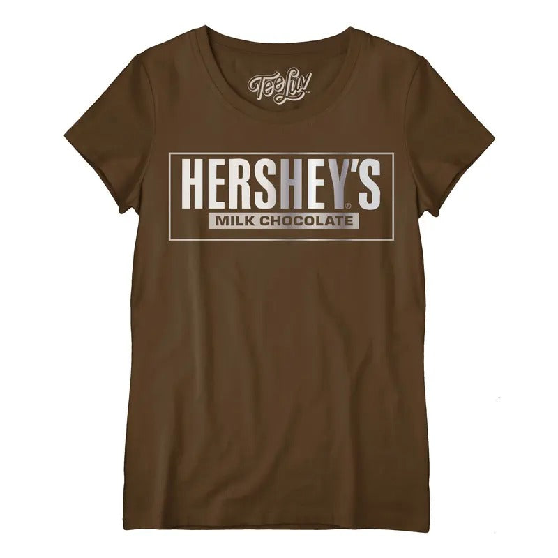 Hershey's Logo Women's Scoopneck T-Shirt - Brown Hoodie, Sweatshirt | HypeDripTees.com