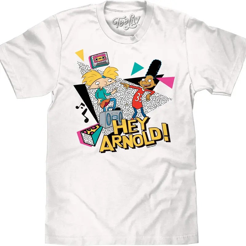 Hey Arnold! Retro T-Shirt - White Hoodie, Sweatshirt | HypeDripTees.com