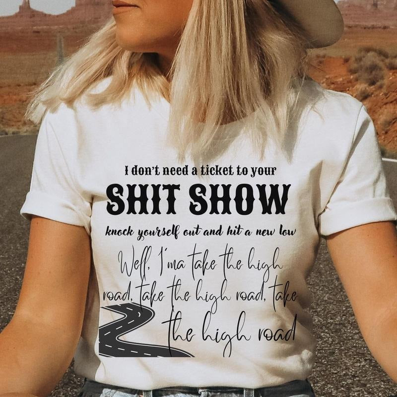 High Road Kooe Wettzel Shirt, Shiit Show Shirt, Country Concert Tee, Music Shirt, Gift For Fan, Unisex Short Sleeve Tee...