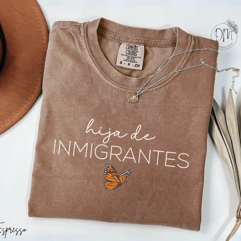 Hija de Inmigrantes Shirt Pro Immigration Shirt DACA Shirt Human Rights Shirt Social Justice Shirt No One Is Illegal...