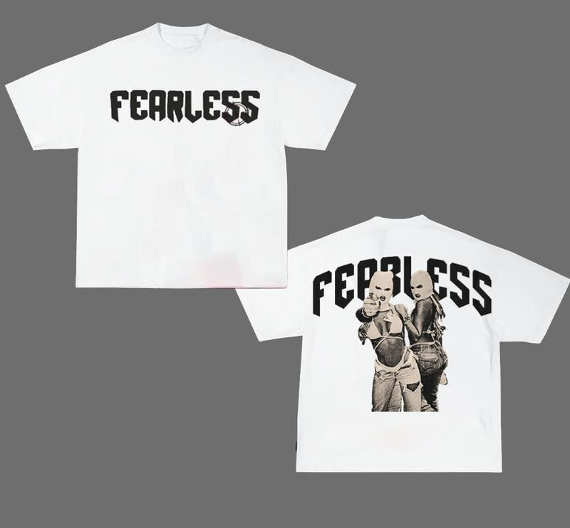 Hip Hop Streetwear Y2k Fashion Vintage Fearless Double Girl Gang T Shirt Hoodie, Sweatshirt | HypeDripTees.com