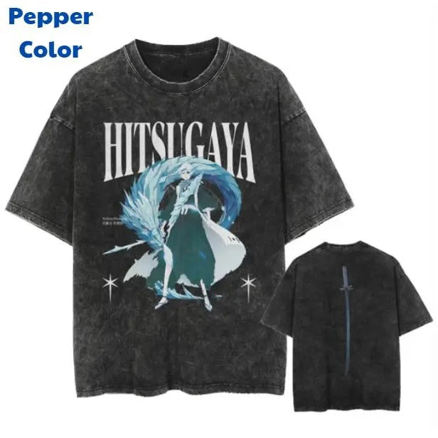 Hitsugaya 2-Sided T-Shirt, Hitsugaya Tee, Bleach Shirt, Anime Manga Shirt, Anime Graphic Tee, Y2k, Unisex T-Shirt, Gift...