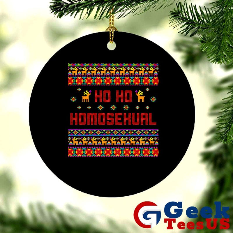 Ho Ho Ho Homosexual ugly Christmas shirt