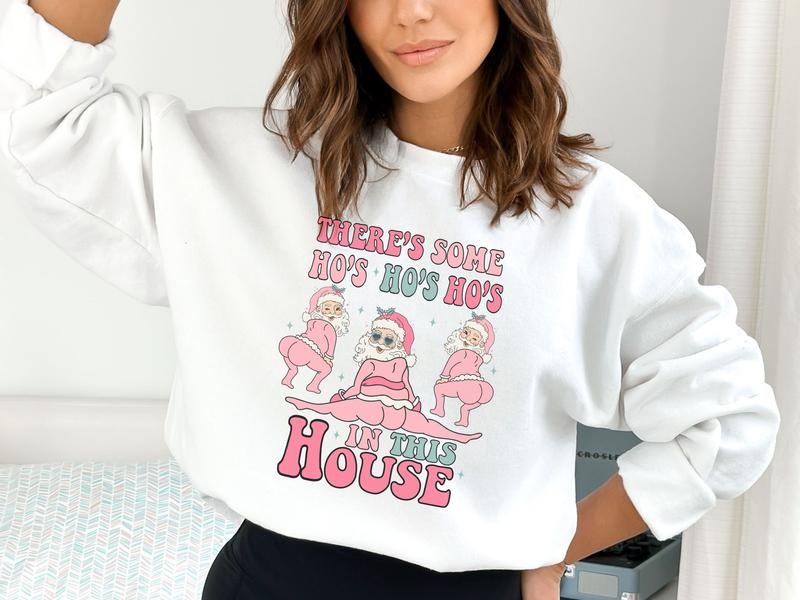 Ho Ho Ho in The House Christmas Sweatshirt T-Shirts, Hoodie | HypeDripTees.com