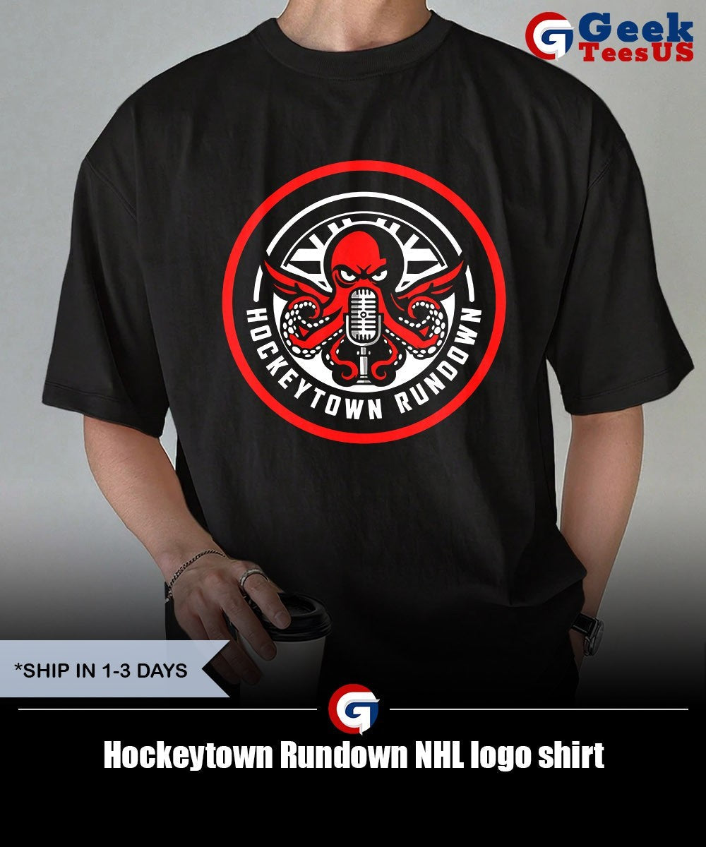 Hockeytown Rundown NHL logo shirt