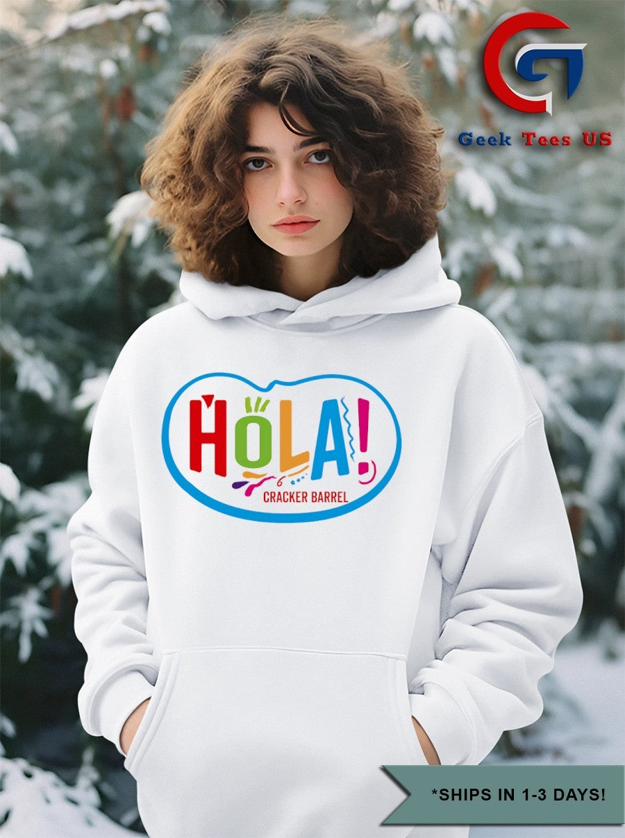 Hola Cracker Barrel logo shirt
