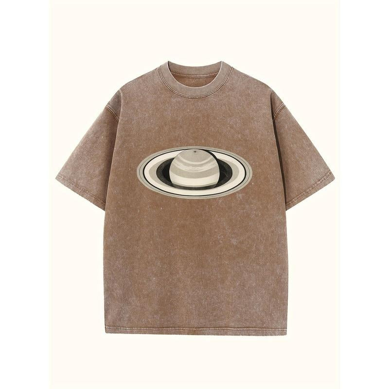 Holafish Acid Washed Short Sleeve T- Shirts Unisex Oversized Heavy-Weight Cotton Solid Drop Shoulder Vintage Street Wear...