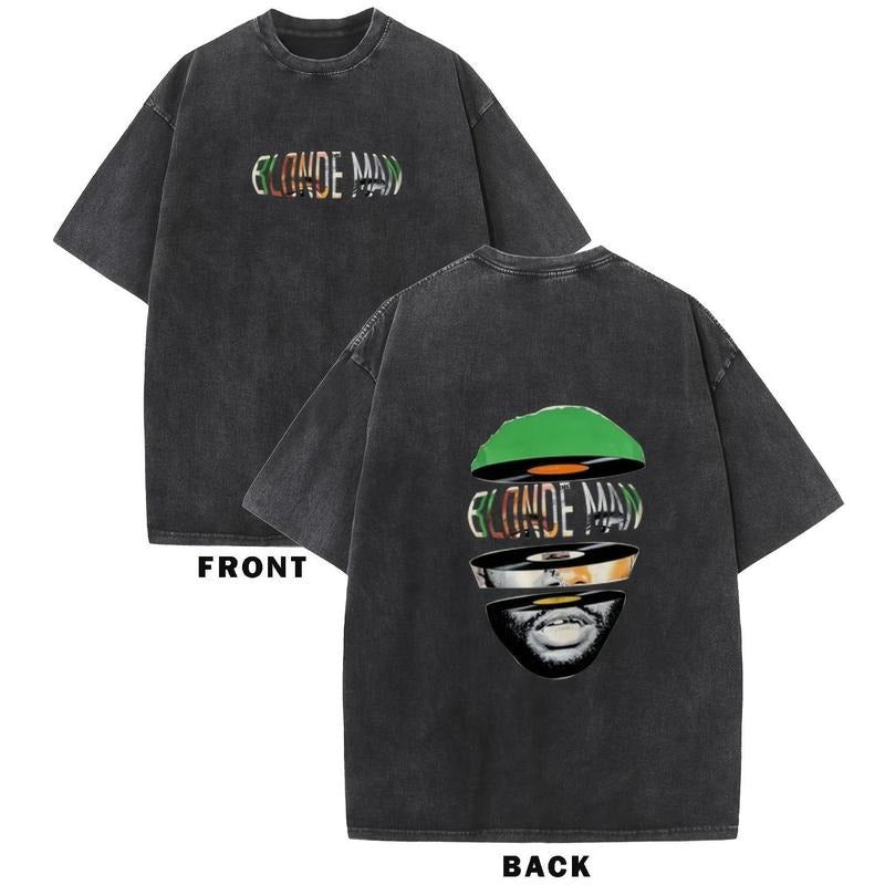 Holafish BLDNDE MAN  Oversized Cotton Solid Drop Shoulder T Shirts for Men Vintage Streetwear Basic Tees Baggy Hip Hop...