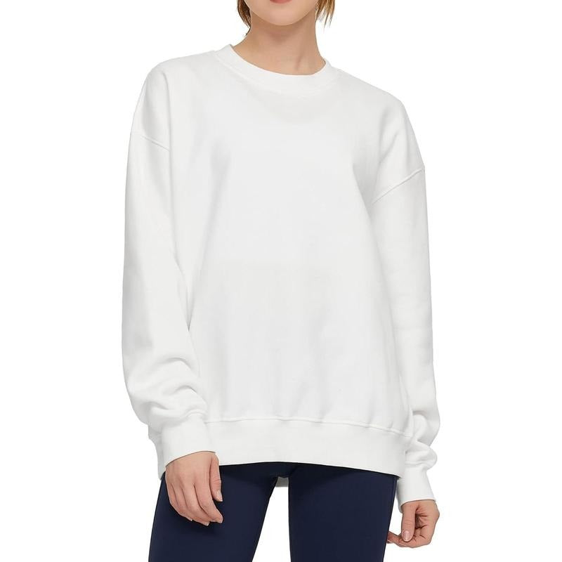 Holafish Essentials Unisex Long-Sleeve Lightweight Fleece French Terry Crewneck Sweatshirt Moisture Wicking, Cotton...