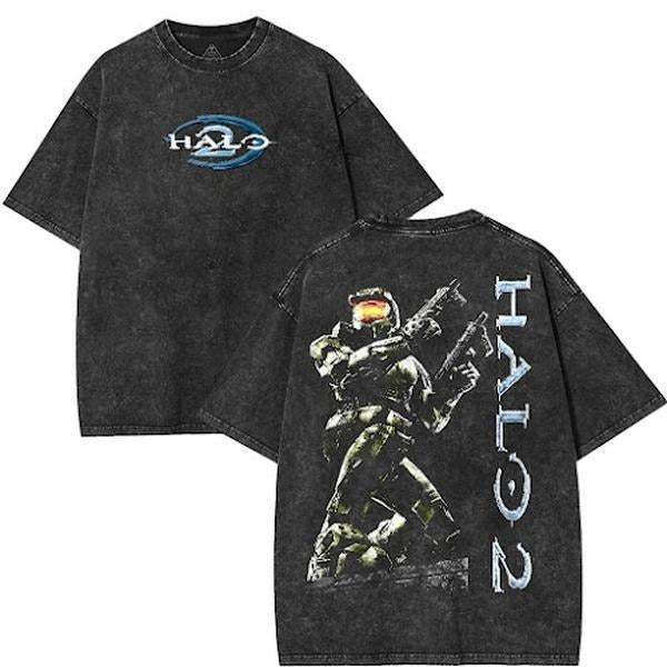 Holafish Retro Limited Vintage 90's Style Halo Halo 2 Vintage T-Shirt Gift for Him Gift For Her Vintage Y2K Classic...