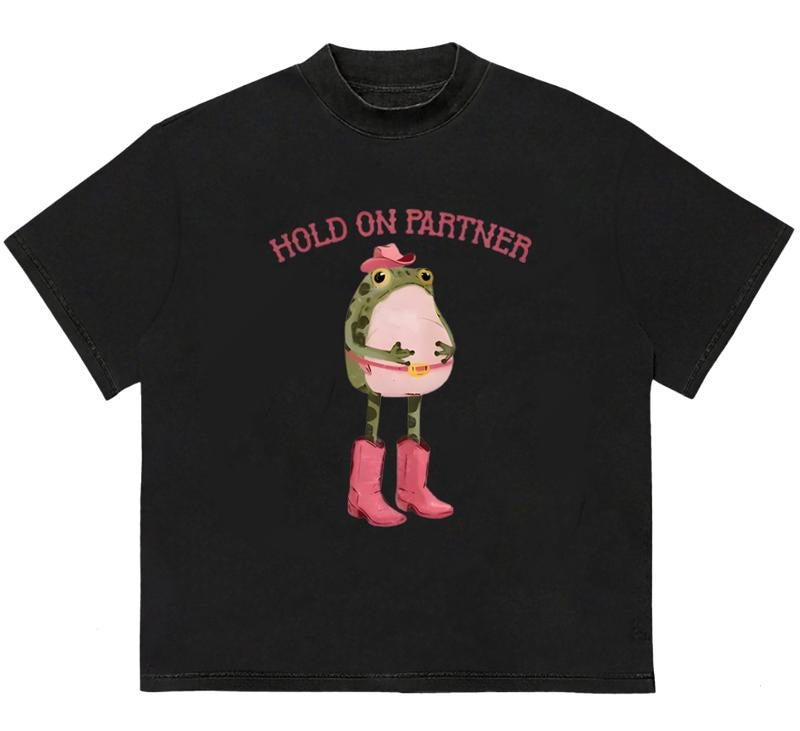 Hold On Partner I'm Growing A Little Buckaroo T-Shirt Stylish Gift for Fans Hoodie, Sweatshirt | HypeDripTees.com