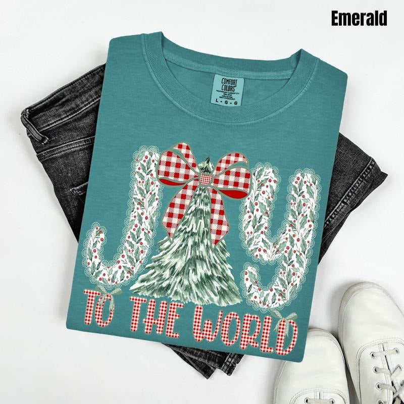Holly Berry Joy Comfort Colors T-Shirt 'NLB' Hoodie, Sweatshirt | HypeDripTees.com