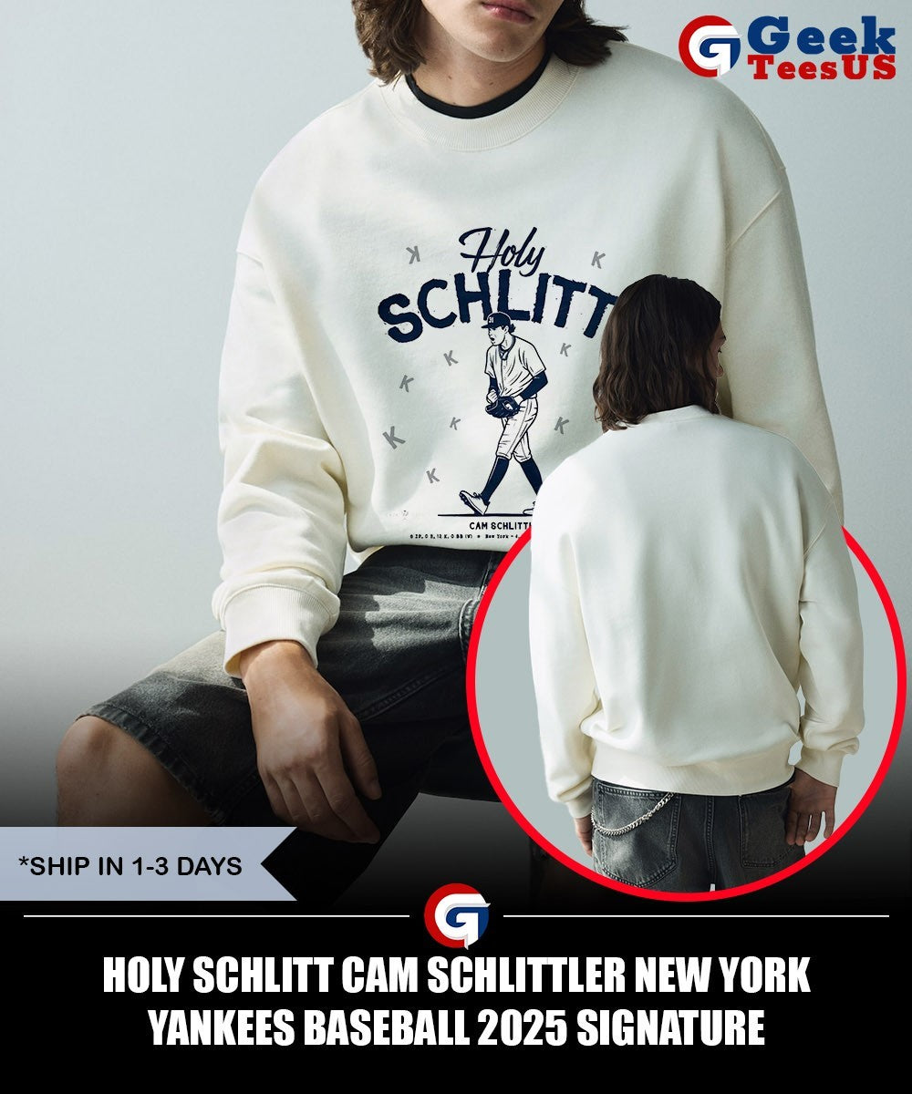 Holy Schlitt Cam Schlittler New York Yankees baseball 2025 signature shirt
