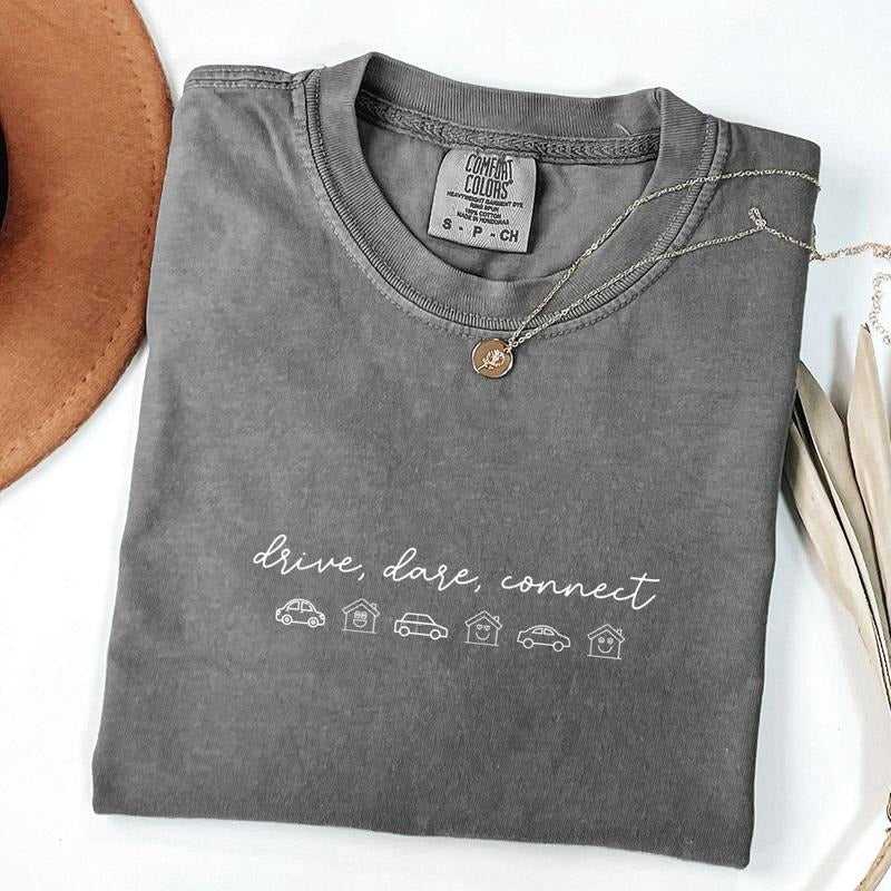 Home Health Nurse Comfort Colors Shirt, Drive Care Connect Shirt, Home Nurse Appreciation Gift, Visiting Nurse Apparel...
