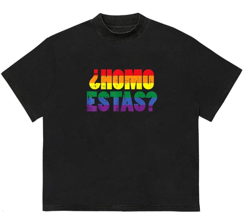 Homo Estas T-Shirt Retro Vibes Relaxed Fit Soft Cotton Trendy Fit Street Style Hoodie, Sweatshirt | HypeDripTees.com