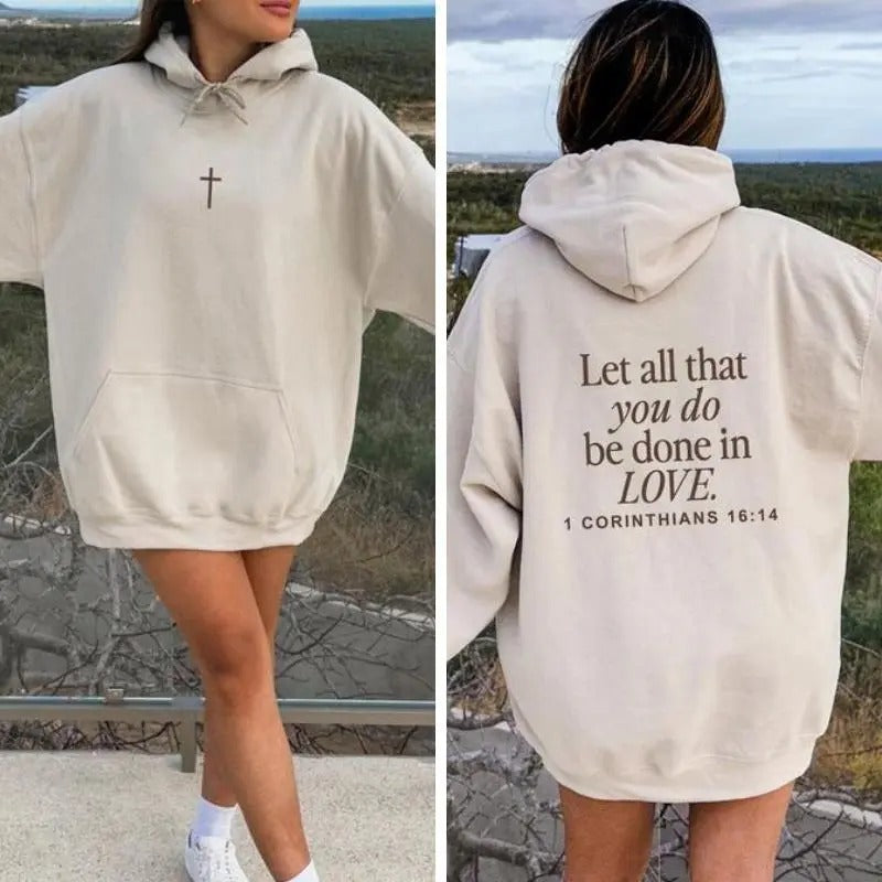 Let All That You Do Be Done In Love T- shirt/Sweatshirt/Hoodie - Festive Christmas Design