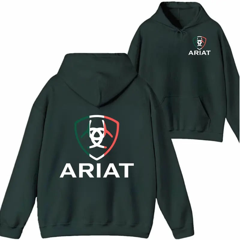 Ariat Shirt/Sweatshirt/Hoodie- Bold brand logo design with vibrant colors, suitable for men and women, ideal for outdoor...