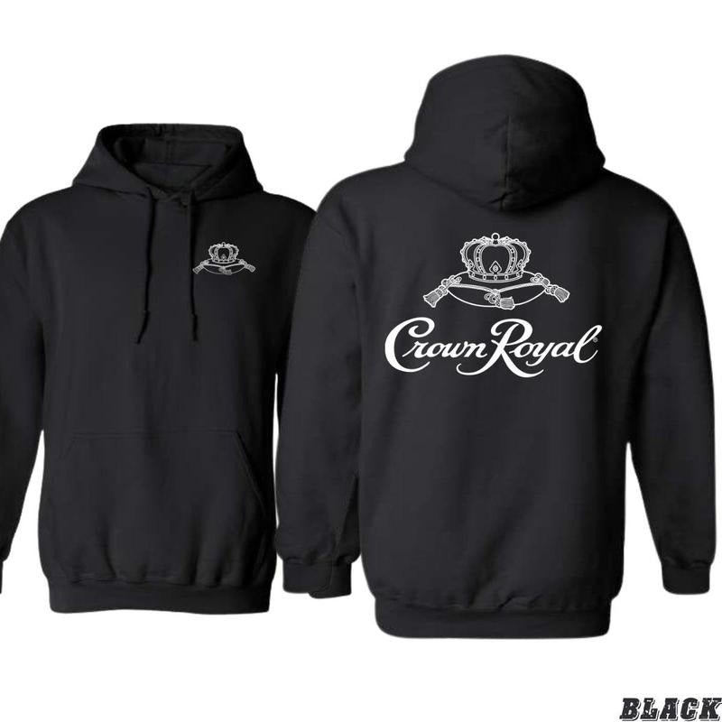Crown Royal Classic Whiskey Logo Design T-shirt/Sweatshirt/Hoodie 100% Cotton Unisex Classic Fit Available in Sizes S-3XL