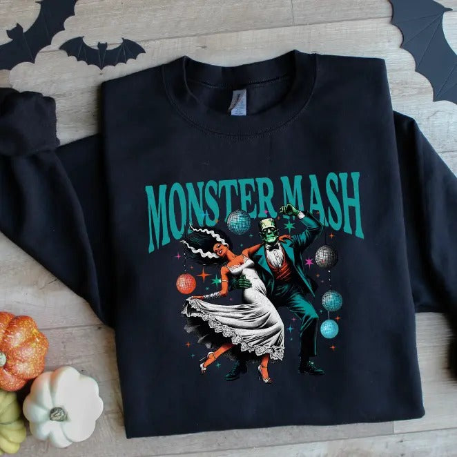 Monster Mash Halloween Crewneck/Hoodie Sweatshirt T-Shirts | HypeDripTees.com