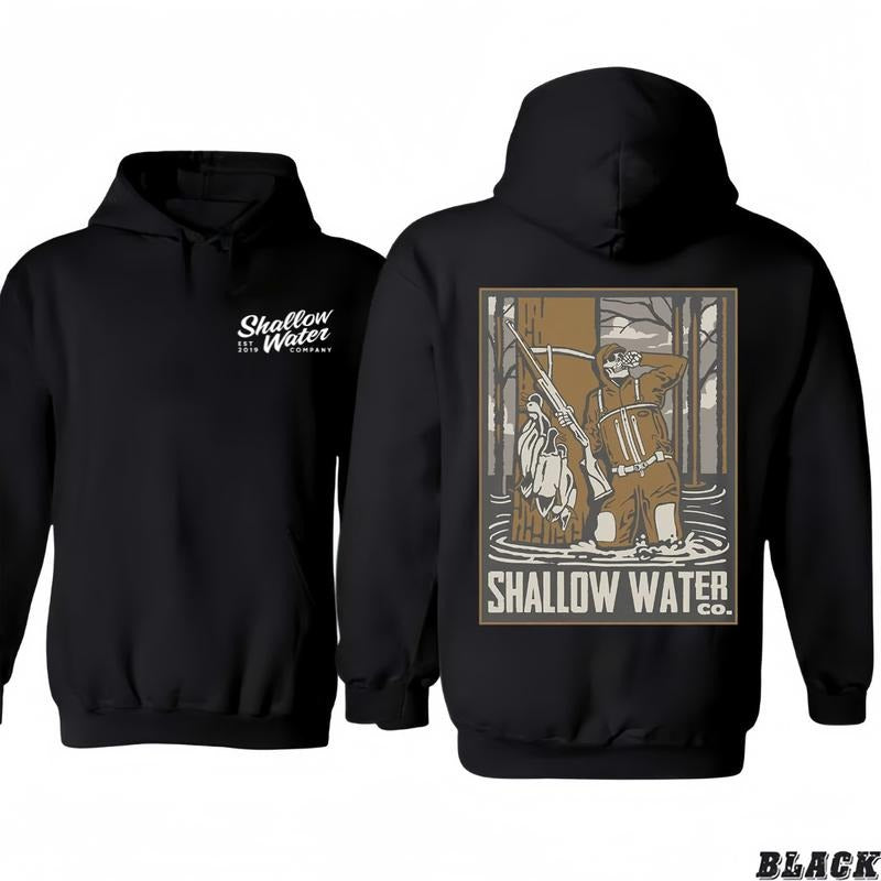 Shallow Water Killin Time Mens Hoodie/T-Shirts Vintage Style Unisex T-shirt/Hoodie, Vintage for Men and Women Fashion...