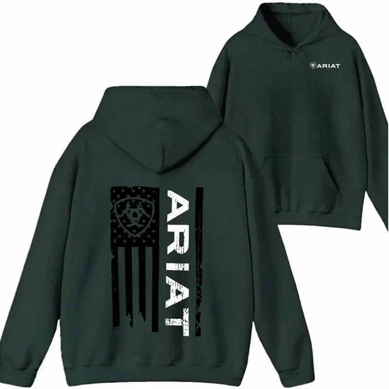 Western Ariat Merica Flag Shirt/Sweatshirt/Hoodie | HypeDripTees.com