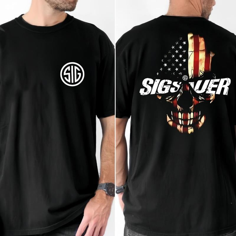 Sigg Saauer Skull Flag 2 Sided Cotton T-shirt/Sweatshirt/Hoodie | HypeDripTees.com