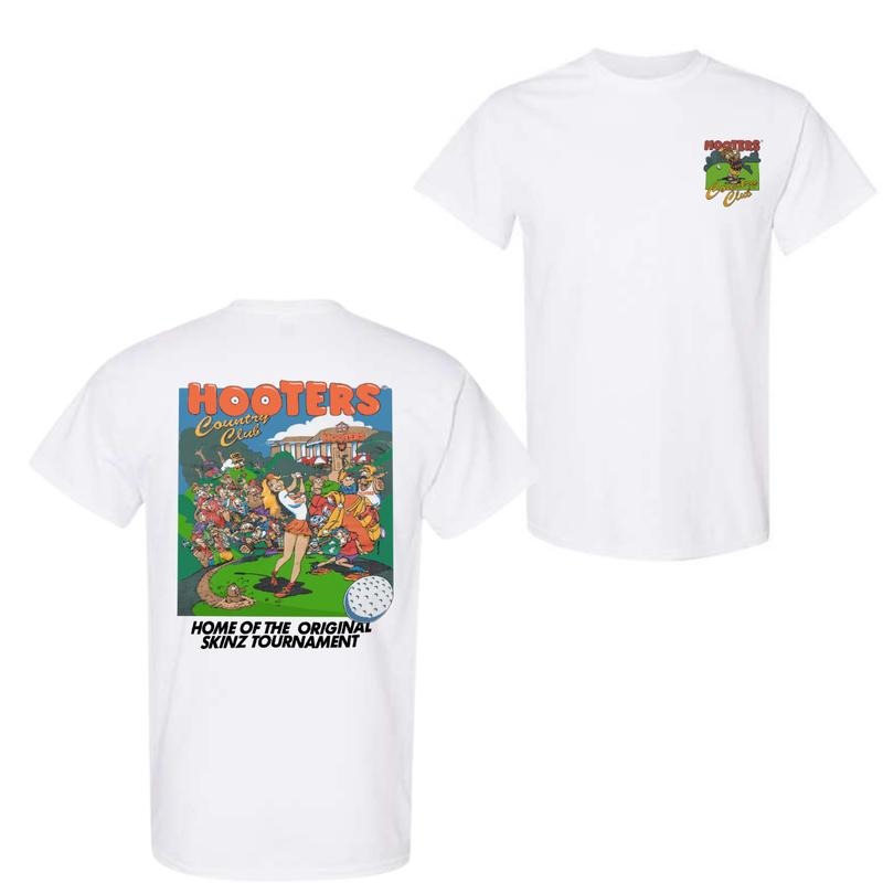 Hooters Country Club Graphic Hoodie Sweatshirt T-Shirt, 2 Side Shirt For Men, For Women | HypeDripTees.com