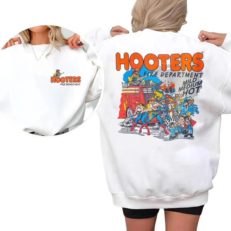 Hooters Fire Department T shirt, Shirt For Womens, Mens Hoodie, Sweatshirt | HypeDripTees.com