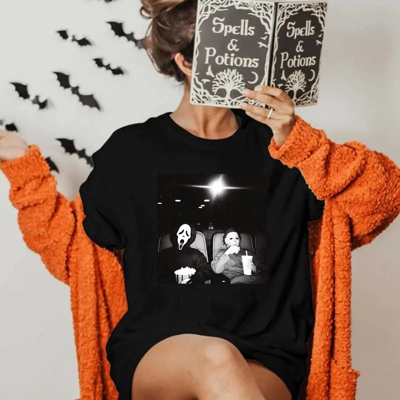 Horror  Shirt, Hallowen Shirt,  Cute Fall Shirt, Spooky Season Hoodie, Sweatshirt | HypeDripTees.com