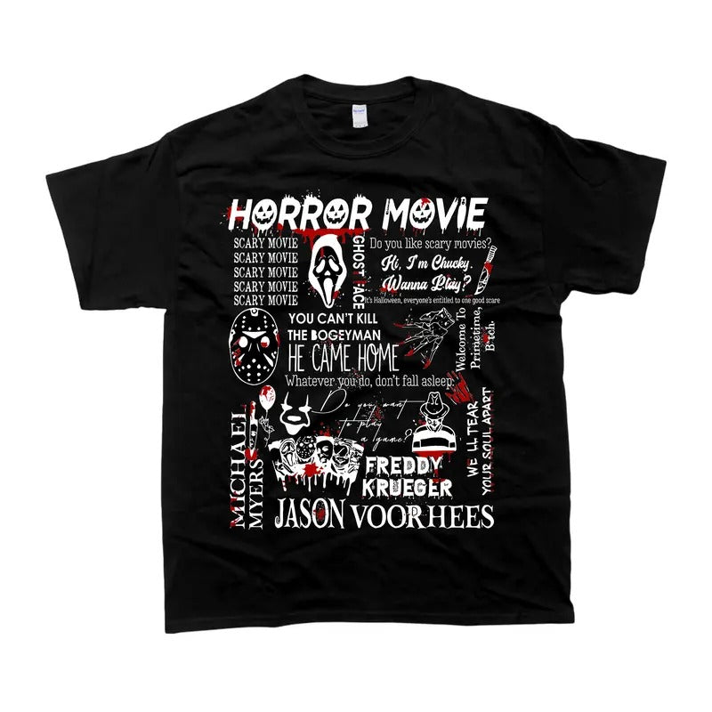 Horror Characters Graphic Designs Full Color Tshirt, Unisex Tshirt For Men And Women, Top Clothing Streetwear Hoodie,...