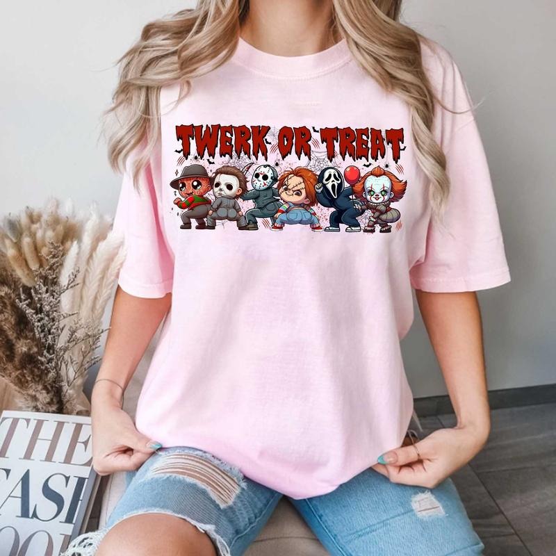 Horror Twerk Or Treat Halloween Shirt, Hallowen Shirt, Cute Fall Shirt, Spooky Season Hoodie, Sweatshirt | HypeDripTees.com