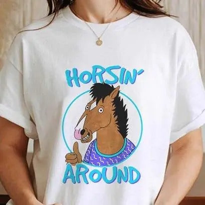 Horseman Lovers Movie Tshirt Horsin' Around Classic T Shirt Summer Tee Hoodie, Sweatshirt | HypeDripTees.com