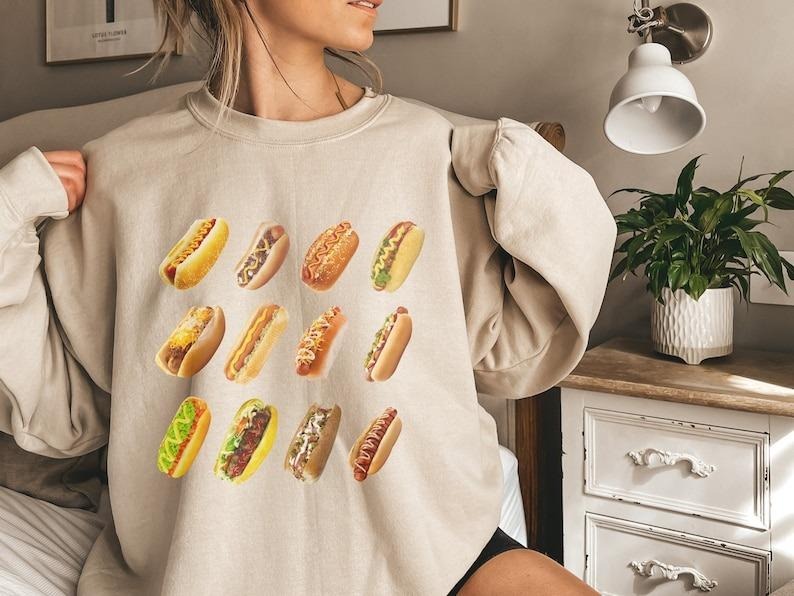 Hot Dog Sweatshirt, Glizzy Sweatshirt, Hot Dog Shirt Hoodie | HypeDripTees.com